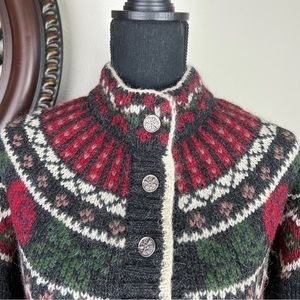 Woolrich | Nordic Fair Isle Rose Cardigan